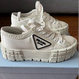 Prada Double Wheel Re-Nylon gabardine sneakers